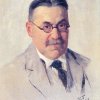 Портрет М. И. Пупина, рад Уроша Предића, 1919.