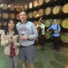 Also at the festival from Columbus, George and Kyoko Grahovac, while touring the winery entered a barrel room where, wouldn’t you know, the tamburitza orchestra was playing.