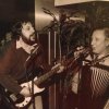 Steve Popovich with accordionist Frank Yankovich