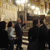 Ćurčić (fourth from left), professor of art and archaeology, emeritus, who specialized in medieval architecture, is shown in 2010 leading students through the Palatine Chapel in the Norman palace in Palermo, Sicily. Photo courtesy of Alex Walthall